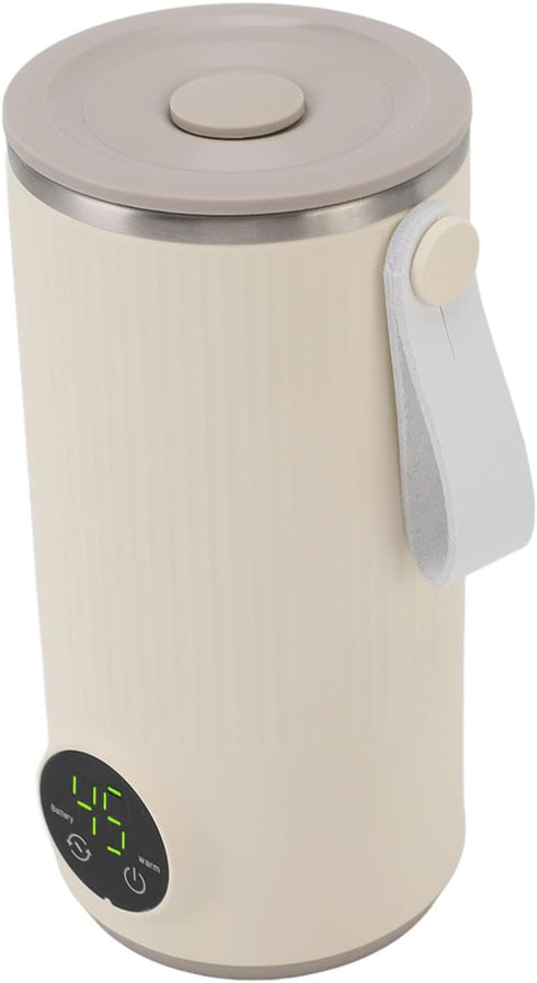 Hamwesh 400ML 3000mAh 55C Portable Bottle Warmer, Dual Batteries Fast Heating to Baby Bottle Warmer, Travel with USB