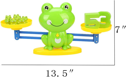 miYou STEM Math Toy - Educational Balance Game and Counting Frog Set for School Kids Ages 3-7