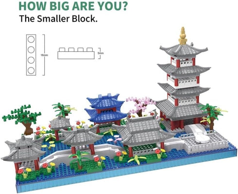 Kadablk Landscape,950 Architecture Chinese Style of Suzhou Garden,Hangzhou's West Lake,Build Iconic Asian PCS mini
