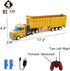 17.3" 2 1:32 3 4 5 Remote Control Dump Toy for Kids - RC Semi Truck with Batteries, Construction Vehicles with Lights