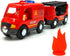 DSHMIXIA Set Set 3-5 Sets 3-4-7 Magnetic Trains Cars Wooden Train Track Accessories Fire Truck Train for Toddlers