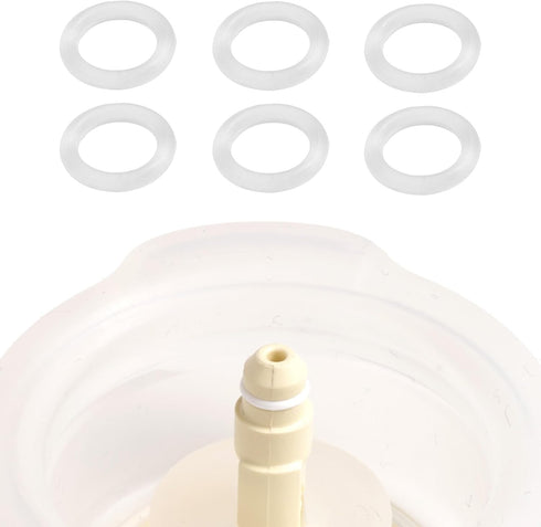Fukaisu 6pcs O-Rings for Medela Harmony Manual Breast Pump, Rubber Gasket Replacement Parts for Hand Breast Pump Handle