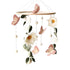 SWECOMZE Floral Baby Mobile Nursery Decor Felt Flowers Butterflies Baby Mobile for Crib