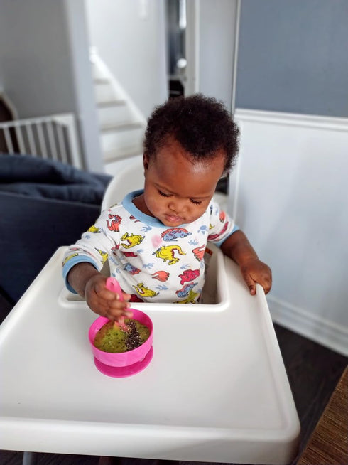 ChooMee Silicone Baby Suction Bowls, Non Slip Extra Strong Suction Base, Ideal for Infant and Toddler Feeding
