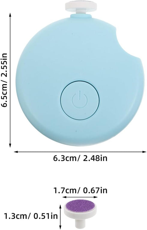ZUNOXAZ 6 1 Trimmer Infant Electric Nail File: in Nail Clipper with Grinding Heads Replacement, Low Noise Fingernail