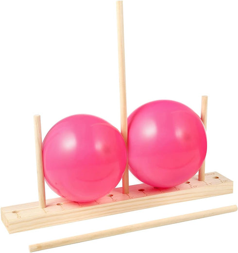 Auihiay 12 Sizes Adjustable Wood Balloon Sizer Ruler, Measurement Tool for Balloon Decorations, Arches, Columns, Rings,