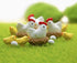 12Pcs Miniature Hen Chicken Family Egg Statues - Garden Decor Ornaments for Outdoor Sculptures