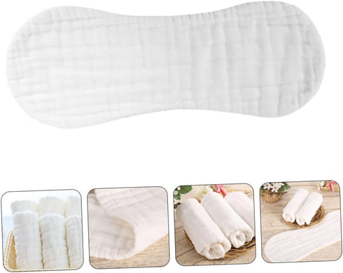 Set ERINGOGO Muslin Burp Cloths Washable Organic Cotton Baby Receiving Blankets