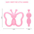 Baby Teething Toys Butterfly Design Teether Pain Relief Toy for Newborn Babies, Soft Textured, Freezer Safe Gift