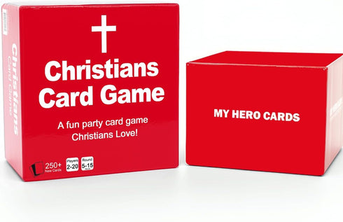 MY HERO CARDS 250+ 220 Christians Card Game Hilarious, Clean Party Game for Adults & Teens | Cards | Perfect for Youth