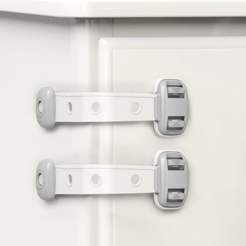 Baby Proofing Child Safety Locks (3 PCS), 3M Adhesive Cabinet Latches for Fridge, Drawers, No Drilling