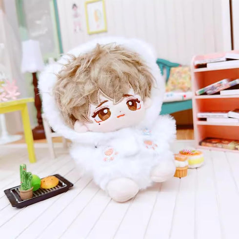 niannyyhouse 10cm~15cm 20cm 40cm Plush Doll Clothes Hoodie Pants Milk Bear Outfit Doll Accessories Dress Up (10cm~15cm)