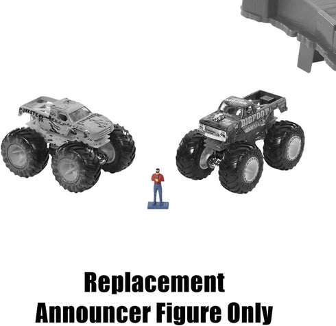 Hot Wheels Replacement Parts Monster Trucks Wreckin' Raceway Playset - HGV12 ~ Replacement Announcer Figure
