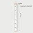 79" 7.9" Mibote Baby Growth Height Chart Handing Ruler Wall Decor for Kids, Canvas Removable Height Growth Chart x