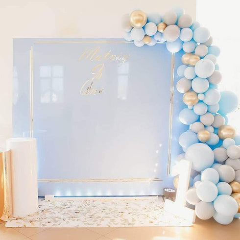 50pcs 12 inch Pastel Blue Latex Balloons for Baby Shower Helium Balloons, Blue Birthday Balloon