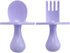 Nooli Toddler Utensils, Toddler Forks, Silicone Baby Spoon, BPA Phthalates-Free, Dishwasher Safe, Lavendar
