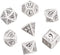 Q-Workshop Elvish Dice White/Black (7) for Board Game