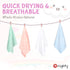 20 10 Inch 8 Pack Orighty Burp Cloths, Super Soft & Highly Absorbent Coral Fleece, x Gentle & Large Burp Rugs for Baby
