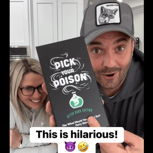 PICK YOUR POISON Party Game - AFTER DARK Expansion with 100 New Cards for Adult Game Night