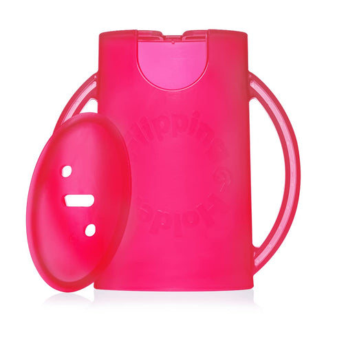 Flipping Holder Squeeze Proof Food Pouch Holder for Toddlers, Babies, Kids, Mess Free No Squeeze Juice Box Drink