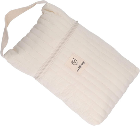 Bnineteenteam Large Capacity Cotton Diaper Storage Pouch - Portable Handheld