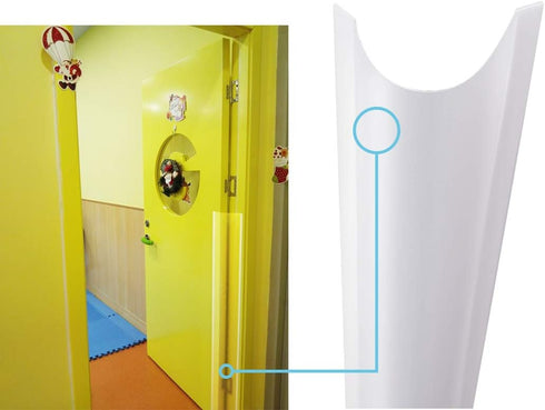 2 PCS AILUOQI Door Jam Shield Finger Pinch Guard | Baby Proofing Hinge Cover for 90 & 180 Degree Doors Frame & Baby