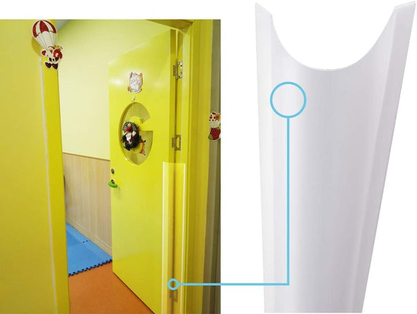 2 PCS AILUOQI Door Jam Shield Finger Pinch Guard | Baby Proofing Hinge Cover for 90 & 180 Degree Doors Frame & Baby
