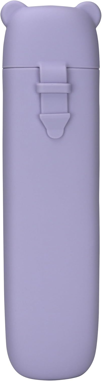 Toddler Utensil Silicone Storage Box - BPA-Free & Durable (Light Purple)