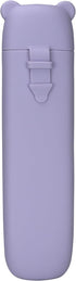 Toddler Utensil Silicone Storage Box - BPA-Free & Durable (Light Purple)