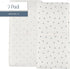 100% 2 Pack Set, 34 17 Ely's & Co. Patent Pending Waterproof Changing Pad Cover Sheets, Cotton with Waterproof Lining