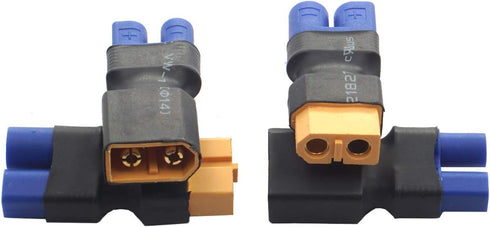 2 Pair ShareGoo RC XT60 to EC3 Plug Adapter Connector for RC FPV Drone Car Battery Charger