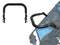 Universal Baby Stroller Bumper Bar, Adjustable Armrest Handle with Black PU Leather Cover