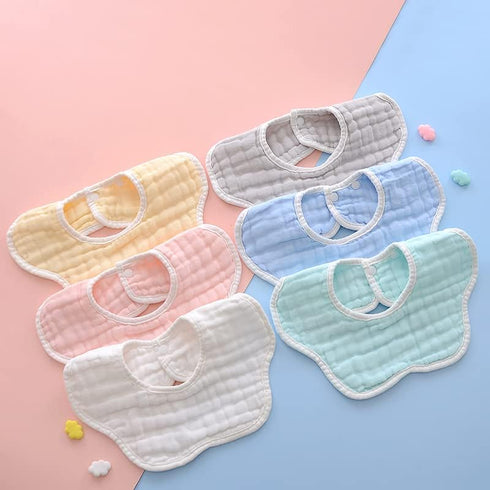 Baby Bibs Muslin Drool Bibs for Baby Girl Boy Muslin Cotton Teething Bibs Muslin Bibs Baby Drooling Bibs