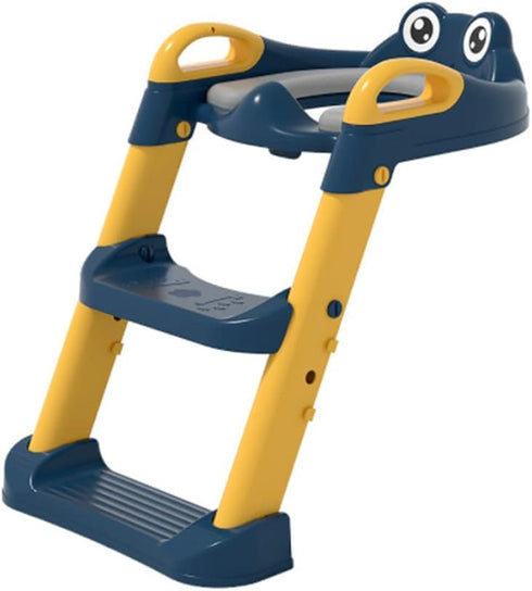 Irfora Potty Training Toilet Seat with Step S Ladder Handle Foldable Toilet Trainer