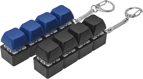 PTHFTAF Keyboard Fidget Toys for AdultsMechanical Button KeyboardSensory Toys for Anxiety Stress ReliefPortable
