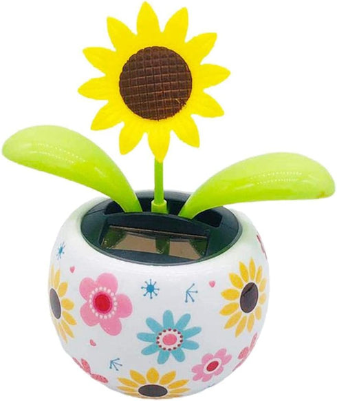 Sunflower Solar Dancing Flower Toy, Solar Powered Swinging Animated Dancer for Car Decoration, Funny Ornaments