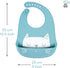 Baby Bibs Silicone Feeding Bibs, Adjustable Waterproof Bibs, 3pcs for Feeding