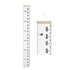 PandaEar Baby Height Growth Chart Ruler, Removable Wall Decor Measurement for Kids Boys Girls (79" x 7.9", White)