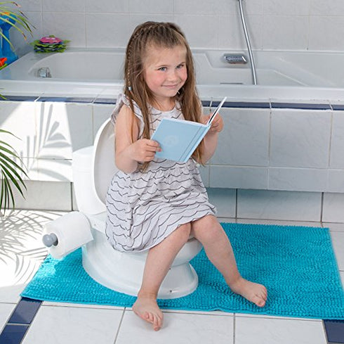 ToyLet Potty Training Toilet Seat | Toddler Potty Training with Comfy Seat Cover, Tank Storage & Paper Roll Holder |