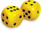 Low Vision Large Dice - Yellow with Black dots