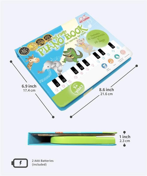 3-5 3, 4 BEST LEARNING My First Piano Book - Educational Musical Toy for Toddlers Kids Ages Years - Ideal Year Old Boy