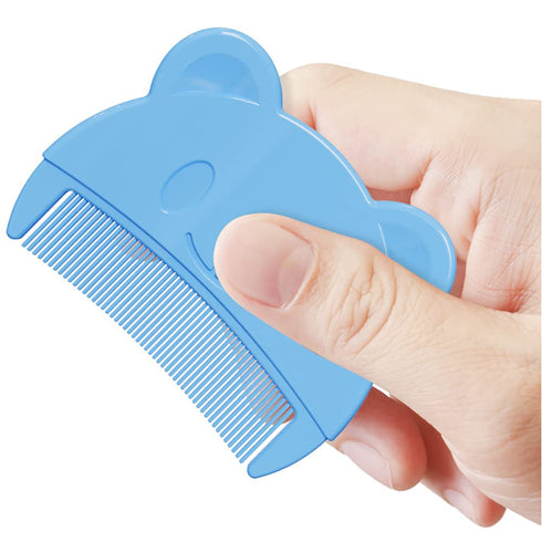HUAYINGMEI Comb3pcs Baby Bath Brush, Baby Cradle Cap Brush, Silicone Massage Brush, Baby Comb, Children's (Blue)
