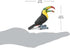2.75" 3+ Safari Ltd. Toucan Figurine - Lifelike Bird Figure - Educational Toy for Boys, Girls, and Kids Ages
