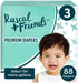 Generic Rascal + Friends Premium Diapers Size 3, 88 Count,1 Pack, Green,White