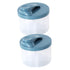 2 pcs Formula Dispenser Container with Compartments Portable Milk Powder Storage Box