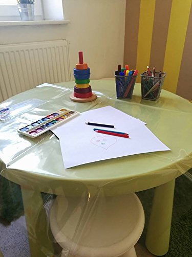 Easy Cleaning Baby Splat Mat, Waterproof High Chair Floor Cover, Clear Feeding Floor Mat