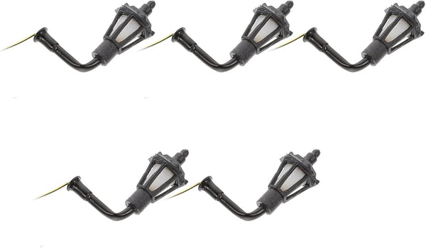 EXCEART 5pcs Dollhouse Miniature Wall Lamp, Vintage LED Light for Doll House Model (Size A)