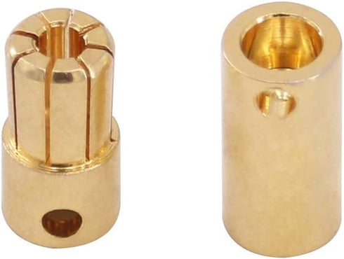 6pairs 6.5mm Gold Plated Male and Female Bullet Banana Connectors Plugs for DIY RC Battery ESC Motor(C118-6)