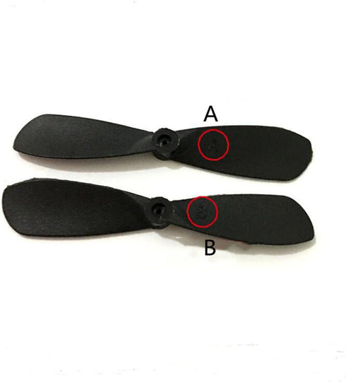 skrnrhrery 0.8MM 46/42/37/MM (46mm) mini Propeller, Suitable for RC Aircraft Special Nylon Props Central axis Blade