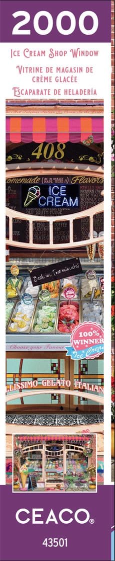 Ceaco - Ice Cream Shop Window - 2000 Piece Jigsaw Puzzle